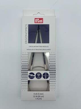 Prym Ergonomics Circular Knitting Needles 8 US (5 mm) 32 IN (80 cm)